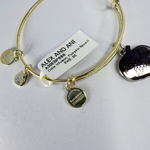 Popular Alex and Ani Pumpkin Spice II Bracelet Adjustable Bangle Two Toned New‎